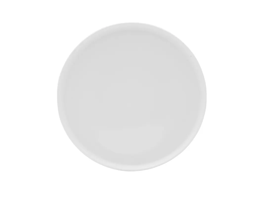 Mikasa 5302591 Isla Plate, 8.39" Round Porcelain Dinnerware Plate, White, Dishwasher Safe