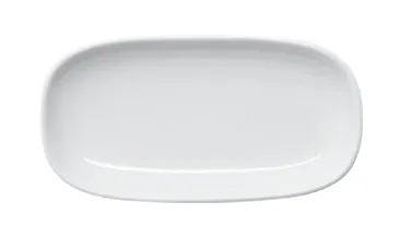Mikasa 5302598 Isla Rectangular Platter, 12" x 7.75", Porcelain, White