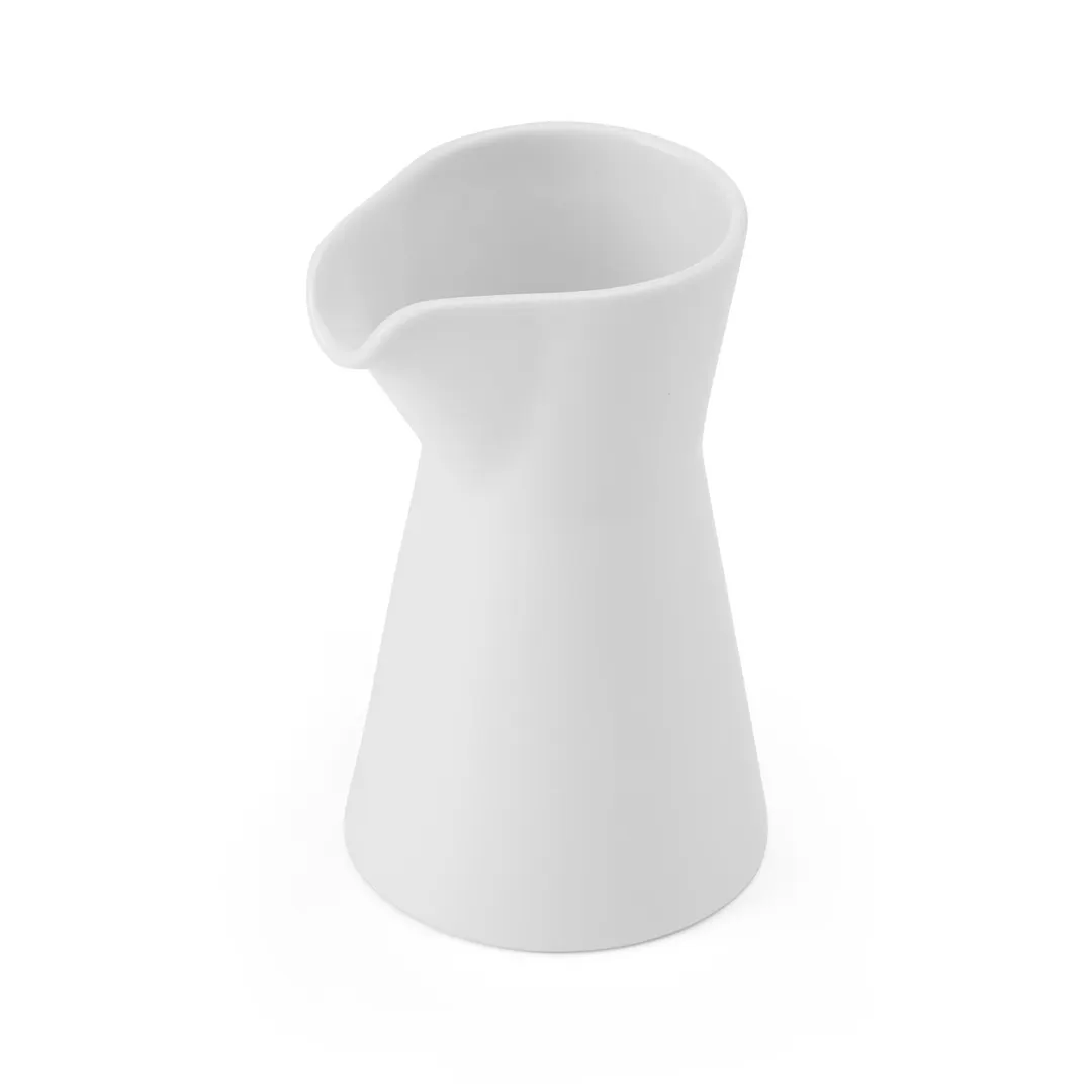 Mikasa 5302658 Meze Creamer Pitcher, 4.4 Oz., Porcelain White, Dishwasher Safe