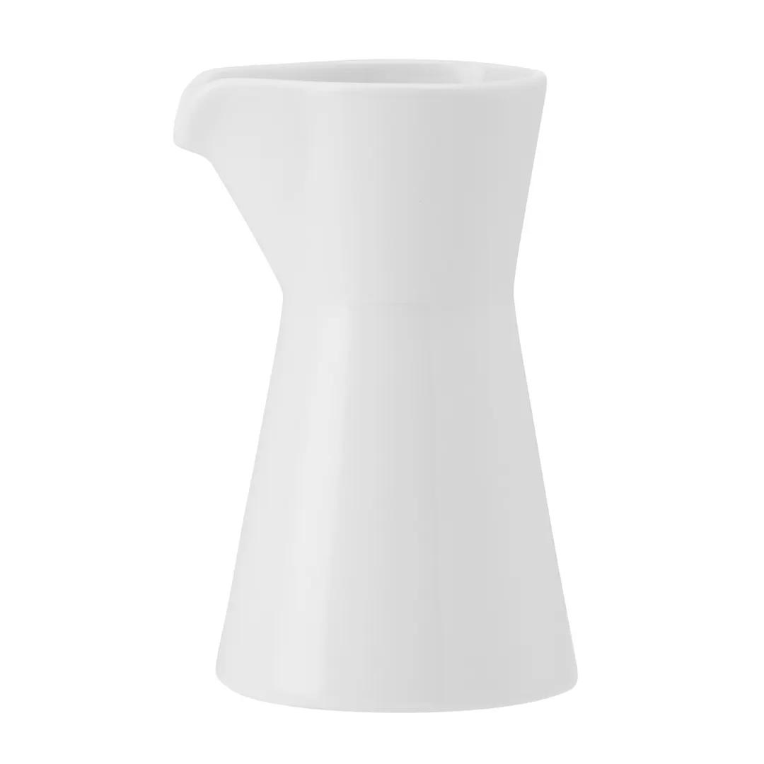 Mikasa 5302664 Meze Creamer Pitcher, 8.4 oz (250 ml), Dishwasher-Safe Elegant Porcelain, White