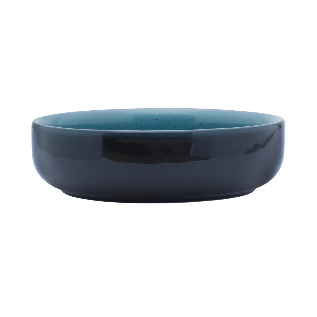 Mikasa 5302686 Canvas Stillwater Salad Bowl, 8"W, 37 oz., Porcelain, Dishwasher Safe