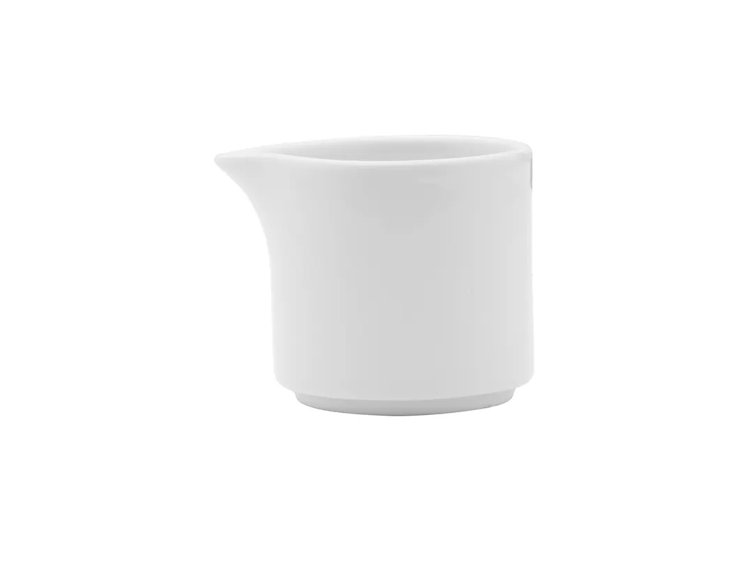 Mikasa 5302811 Galleria Creamer Pitcher, 3.38 oz., White Porcelain, Dishwasher Safe, Tabletops