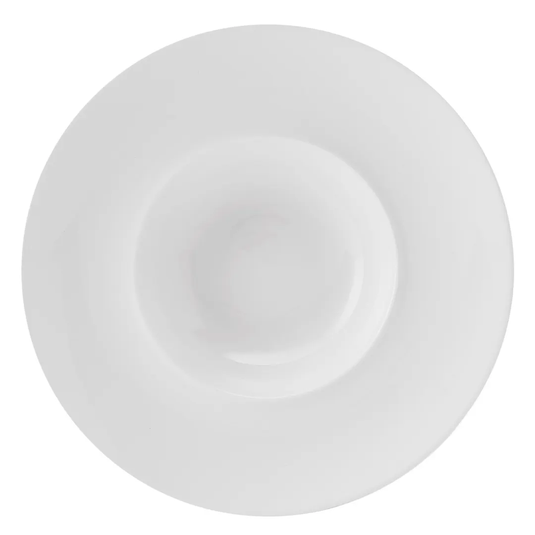 Mikasa 5303435 China Plate, 11" Round, Deep, 12.35 oz., Porcelain, White