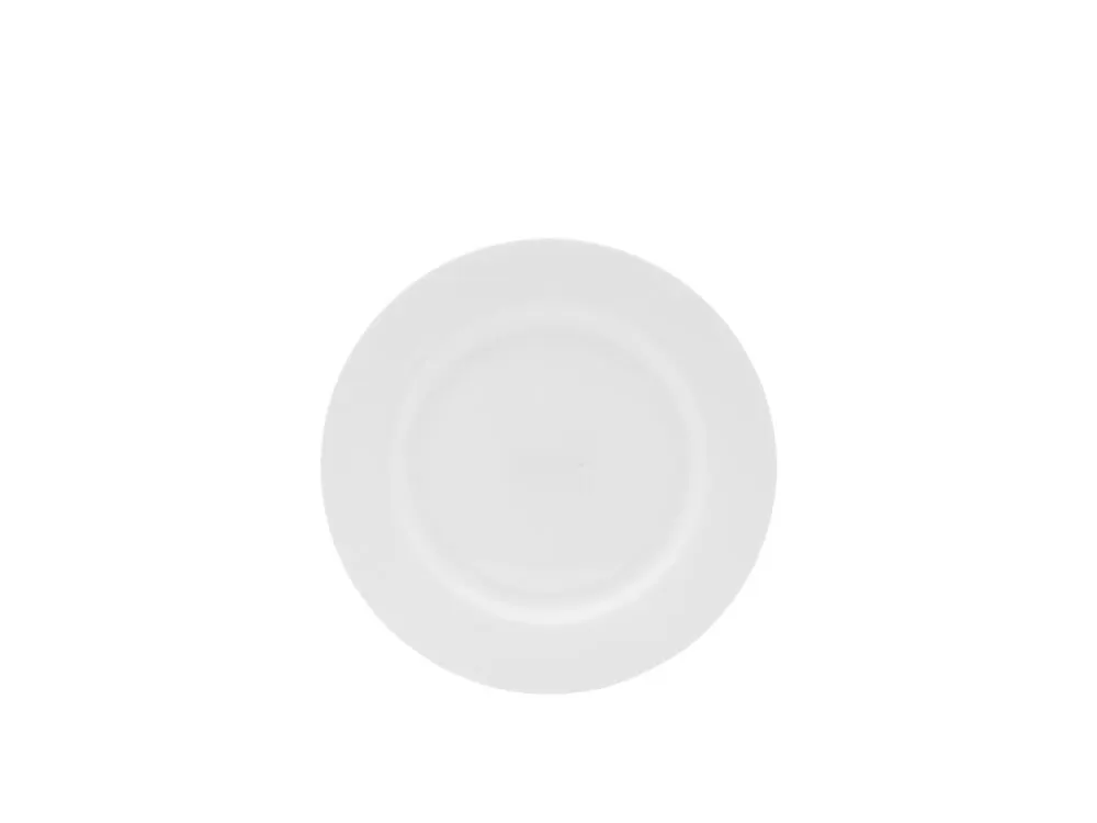 Mikasa 5304486 Lola Plate, 6.5" Round Dinnerware, Bone China Porcelain, White, Dishwasher Safe