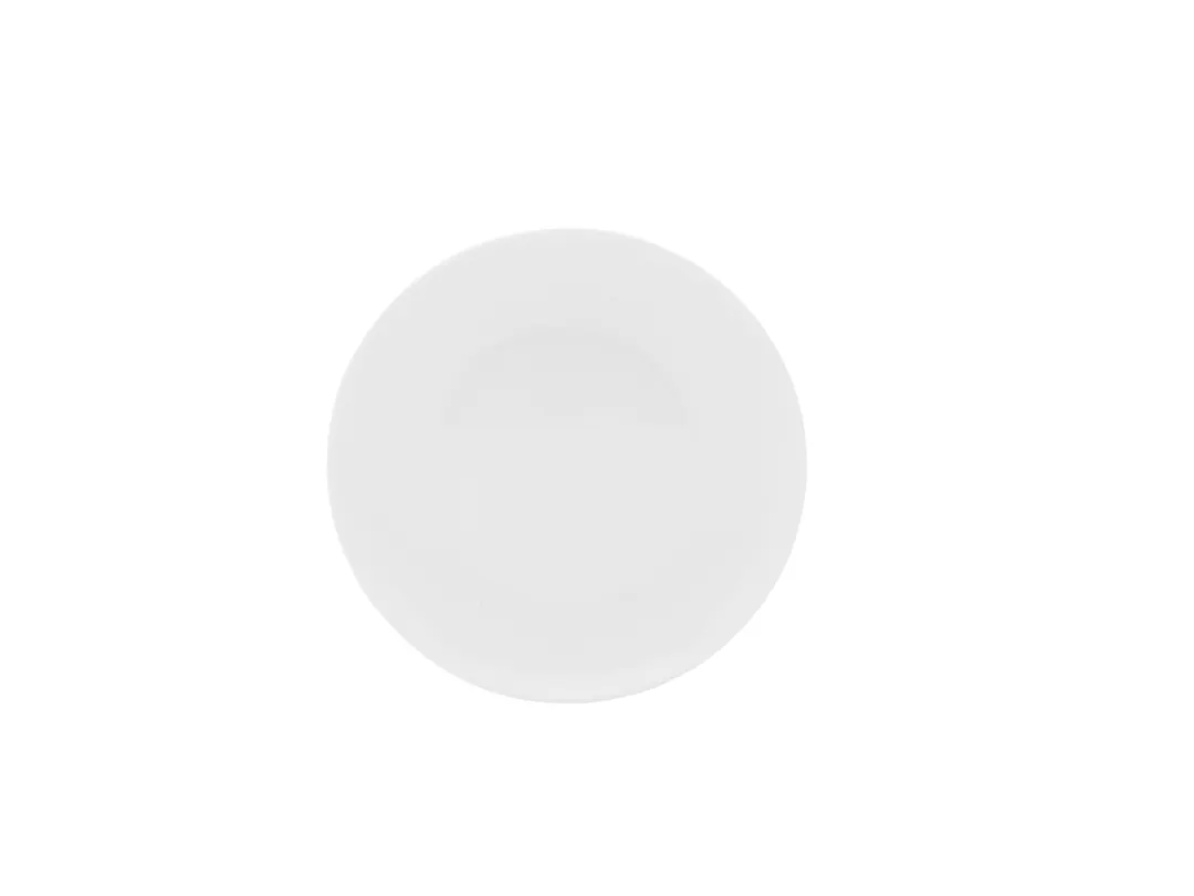 Mikasa 5304715 Lola Plate - 6.5" Round Bone China Dinner Plate, White, Porcelain, Dishwasher Safe