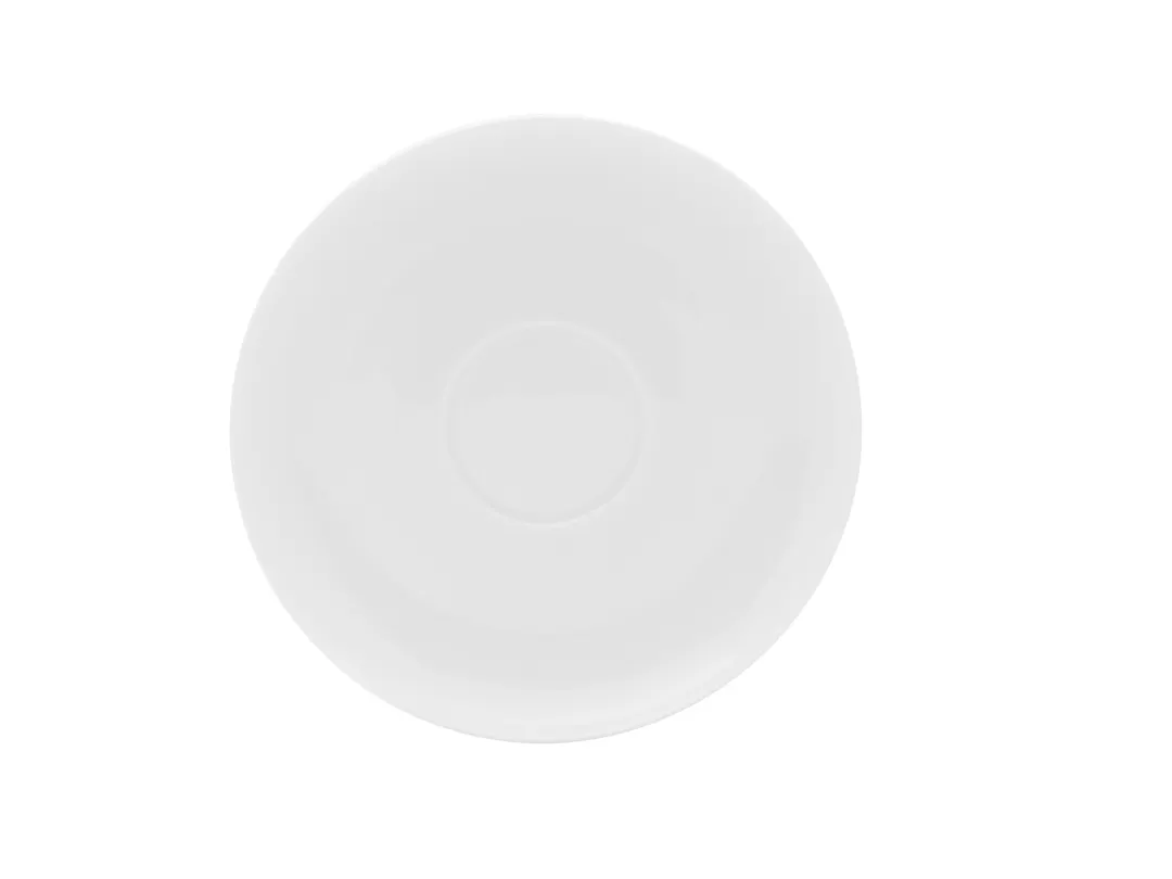 Mikasa 5307410 Lola Saucer – 5.2" Espresso White Bone China Round Shape, Premium Dinnerware Accessory