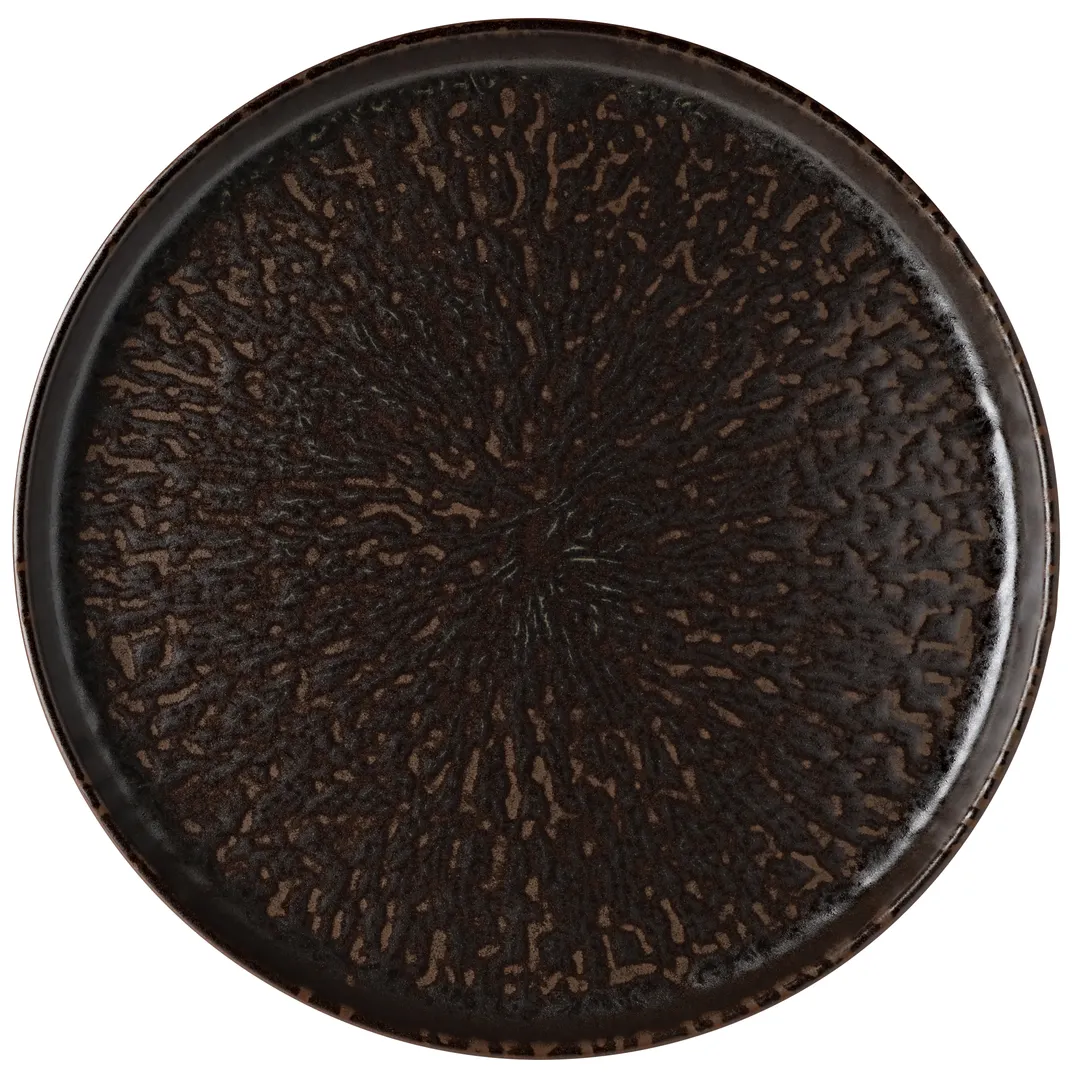 Mikasa 5308759 Sepia Stoneware Dinner Plate, 11" Coupe Rim, Brown Ceramic, Round Shape