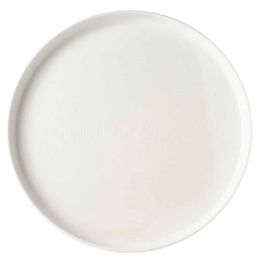 Mikasa 5308917 Callisto Dinnerware Plate, 10.6" Wide Rim, Round Shape, White Bone China