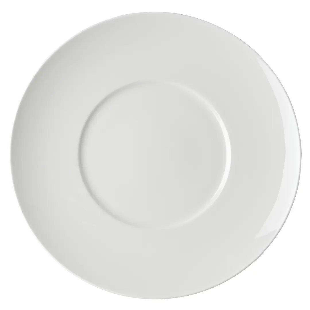 Mikasa 5312404 Callisto Plate, 10" Round Bone China, White, Wide Rim - MIK-5312404
