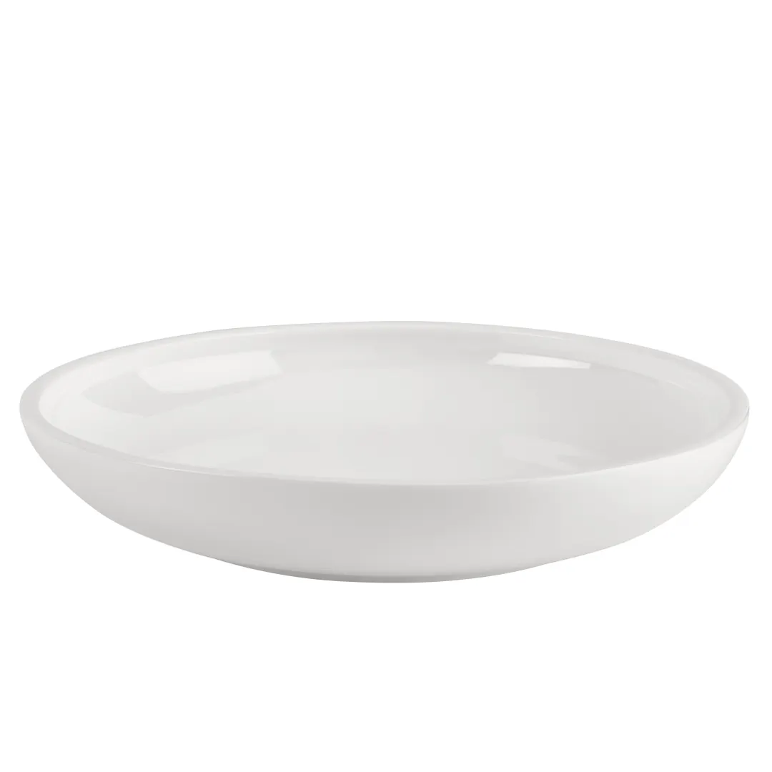 Mikasa 5312742 Gordon Plate, 10" Deep Round White Bone China Plate, 37.85 oz - MIK-5312742