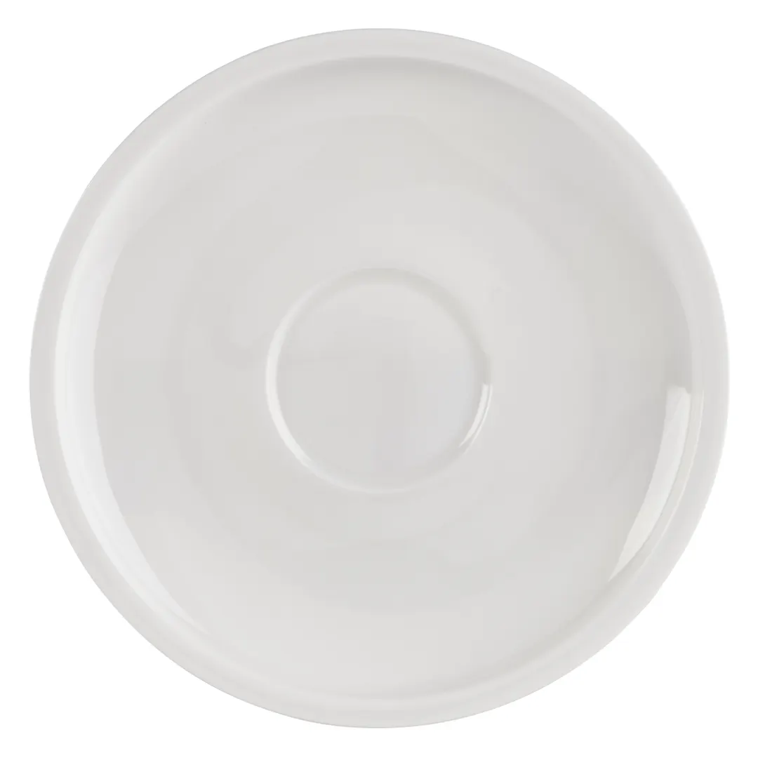 Mikasa 5312748 - Gordon Saucer, 5.5" Wide Rim, Round Shape, White Bone China Dinnerware