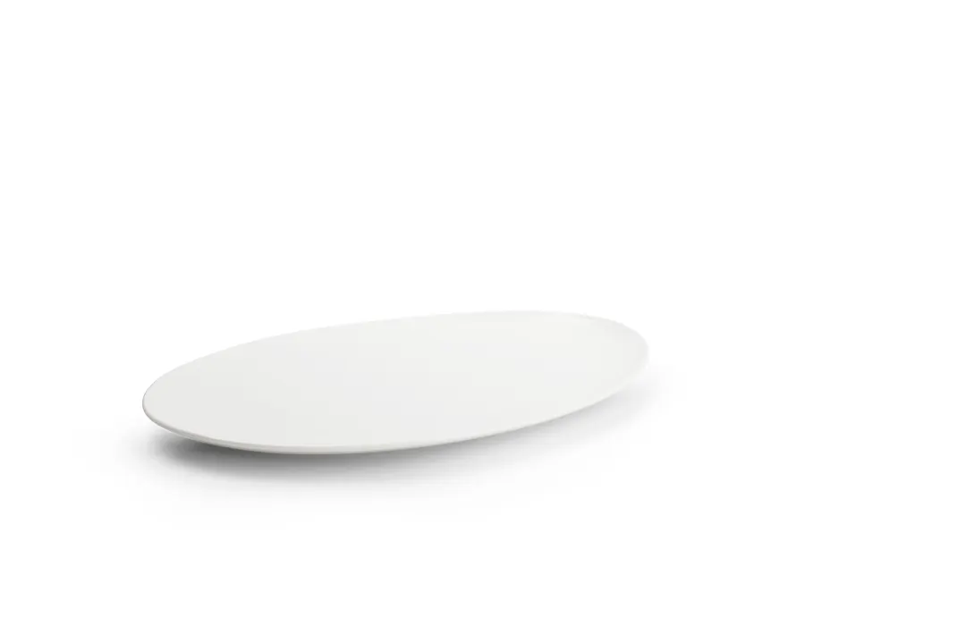 Chic 5314519 Oval China Platter, 14" x 9" White Porcelain, Dishwasher Microwave Oven Safe - 1/Each
