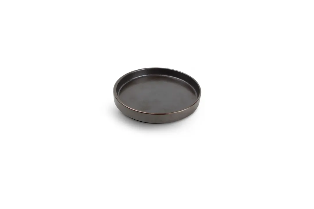 Chic 5314523 Coupe Plate – 5.75" Round Porcelain, Verso Black, Dishwasher, Microwave & Oven Safe
