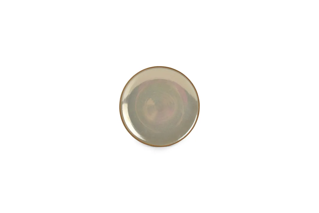 Chic 5314526 Ostra Tan Coupe Plate, 9.45" Round Porcelain, Dishwasher, Microwave Oven Safe - 1/Each