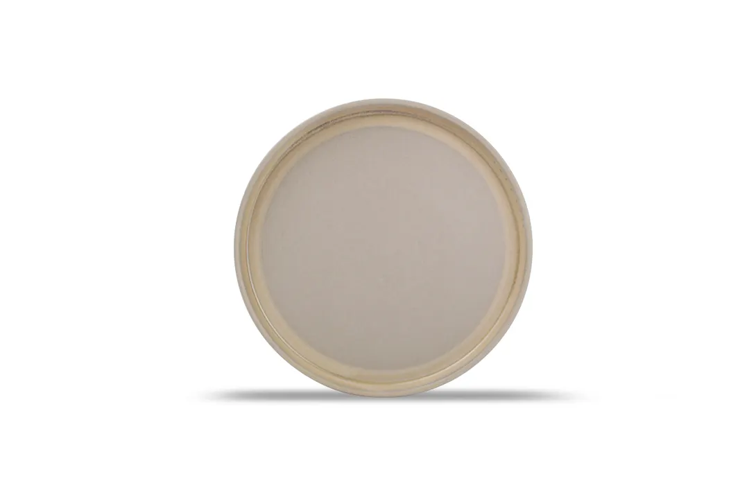 F2D 5314573 Coupe Plate - 8" Round Brown Porcelain Dinner Plate, Dishwasher, Microwave & Oven Safe