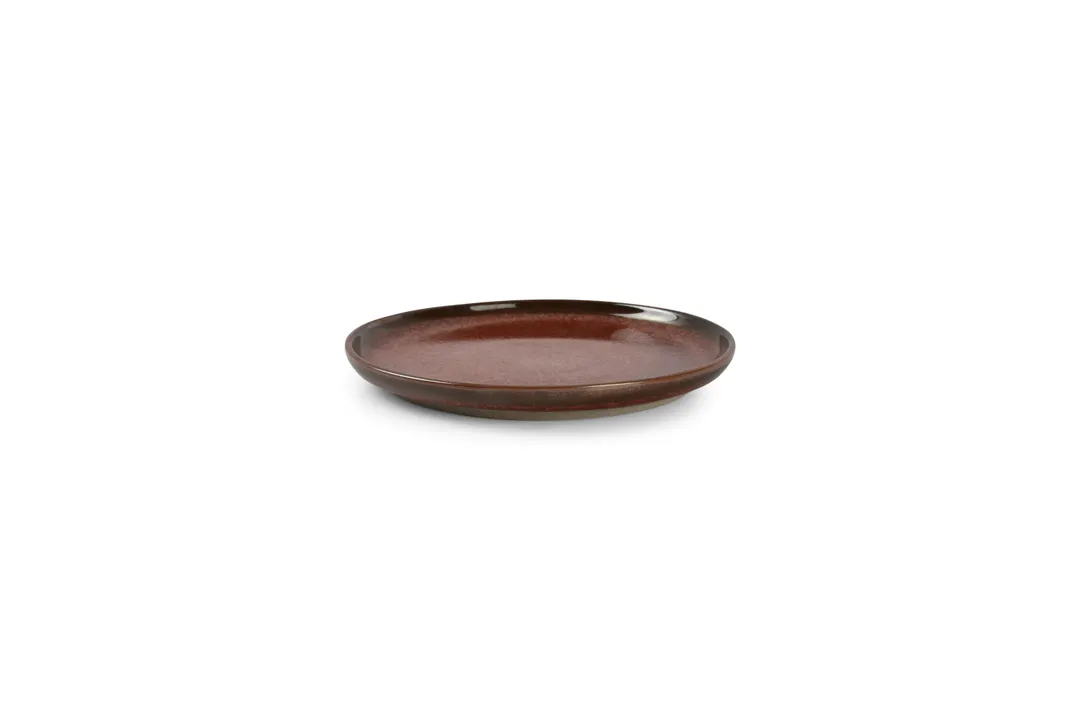 F2D 5314620 Round Coupe Plate, 6.30" Red Porcelain Dinnerware, Dishwasher, Microwave & Oven Safe