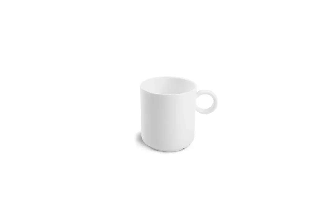 Chic 5314737 Porcelain Cup 3.9" 8.2oz White Stackable Dishwasher Microwave Oven Safe Verso