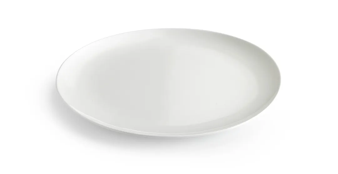 Chic 5314772 Coupe Plate - 9.8" White Porcelain Dinnerware, Round Coupe Rim, Dishwasher Oven Safe