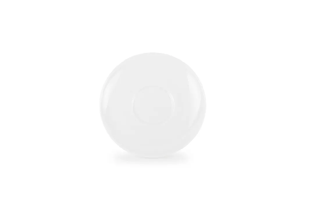 Chic 5314778 Espresso Saucer – 4.7" White Porcelain Dishwasher & Microwave/Oven Safe Perla Finish