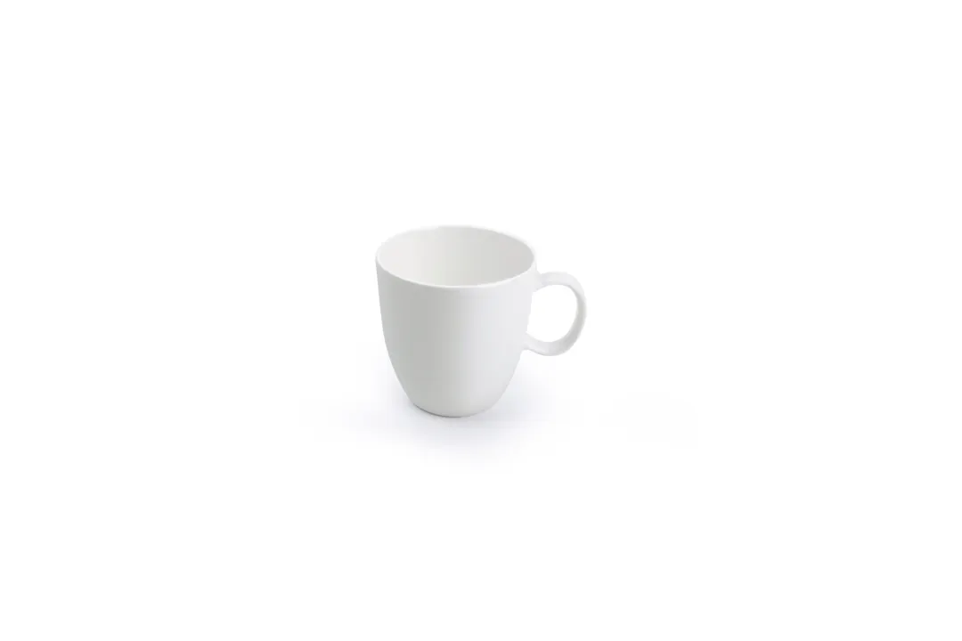 Chic 5314779 Porcelain Cup, 3.9" Width, 7.6oz Capacity, White Finish, Dishwasher & Microwave Safe