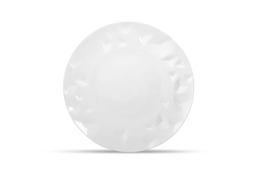 Chic 5314796 Round Coupe Plate, 11", 10.99 oz, White Porcelain, Dishwasher & Microwave Safe