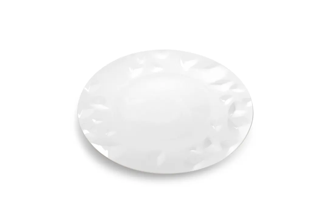 Chic 5314796 Round Coupe Plate, 11", 10.99 oz, White Porcelain, Dishwasher & Microwave Safe