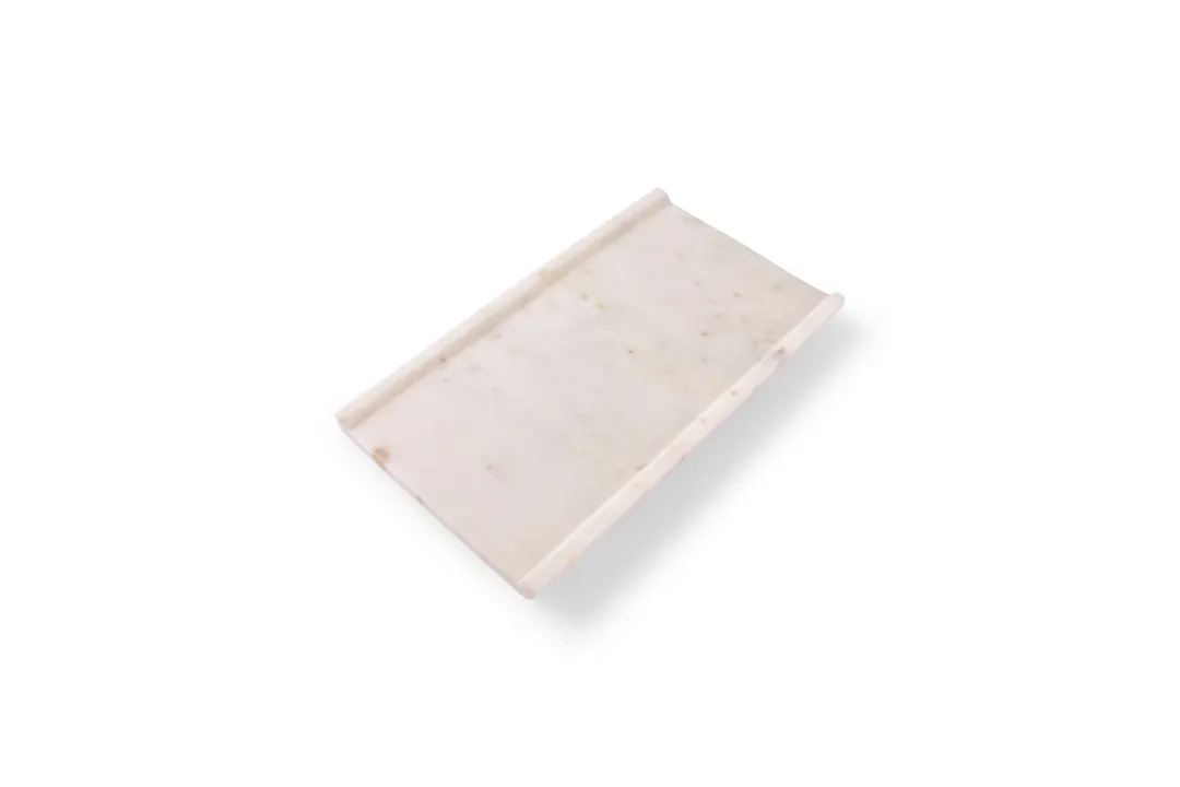 Chic 5314807 Rectangular White Porcelain Plate 9.8" x 5.7", Dishwasher & Microwave Oven Safe - 1/Each