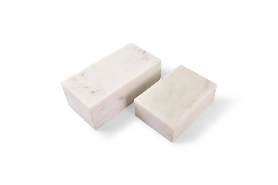 Chic 5314810 Sugar Packet Holder - 7.9" x 3.9" White Marble Porcelain Caddy, Microwave Oven Safe