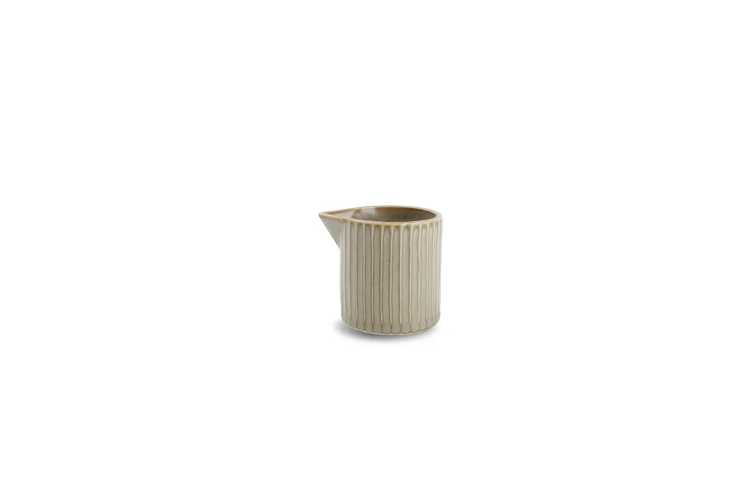 F2D 5314888 Creamer Pitcher, 2.6" Width, 3.4oz Capacity, Sage Green Porcelain, Safe - 1/Each