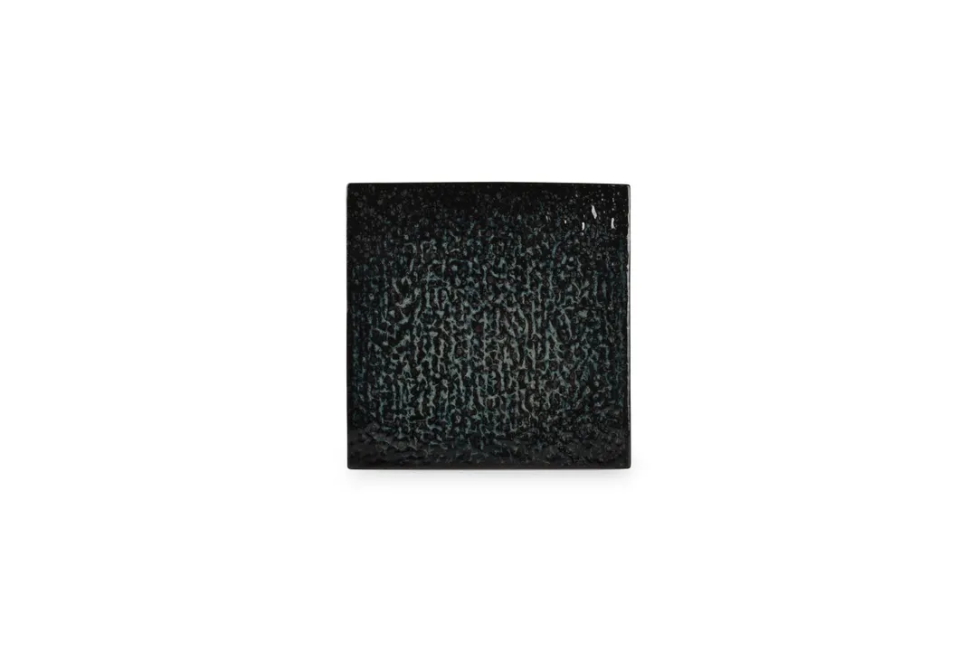 F2D 5314985 Square China Plate, 8.3" Blue Porcelain, Dishwasher, Microwave & Oven Safe