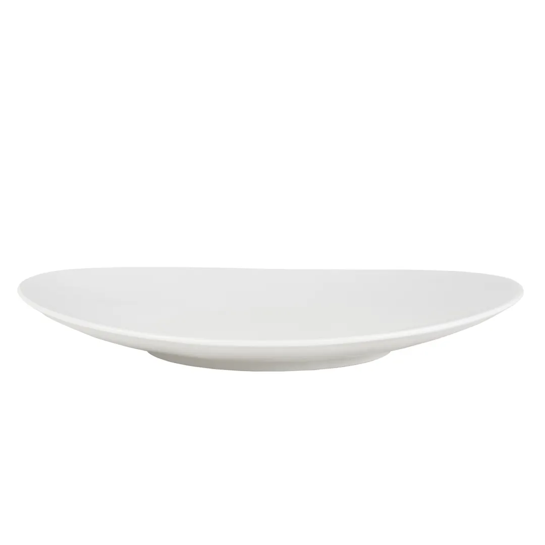 Mikasa 5315096 China Plate, 11.7" Oval, White, Porcelain, Dishwasher, Microwave & Oven Safe