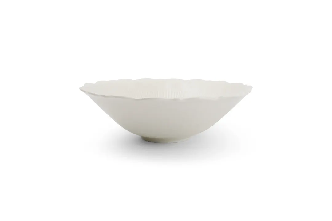 Chic 5315222 - Round White Porcelain Bowl, 8.07" Width, 27oz, Dishwasher, Microwave Oven Safe