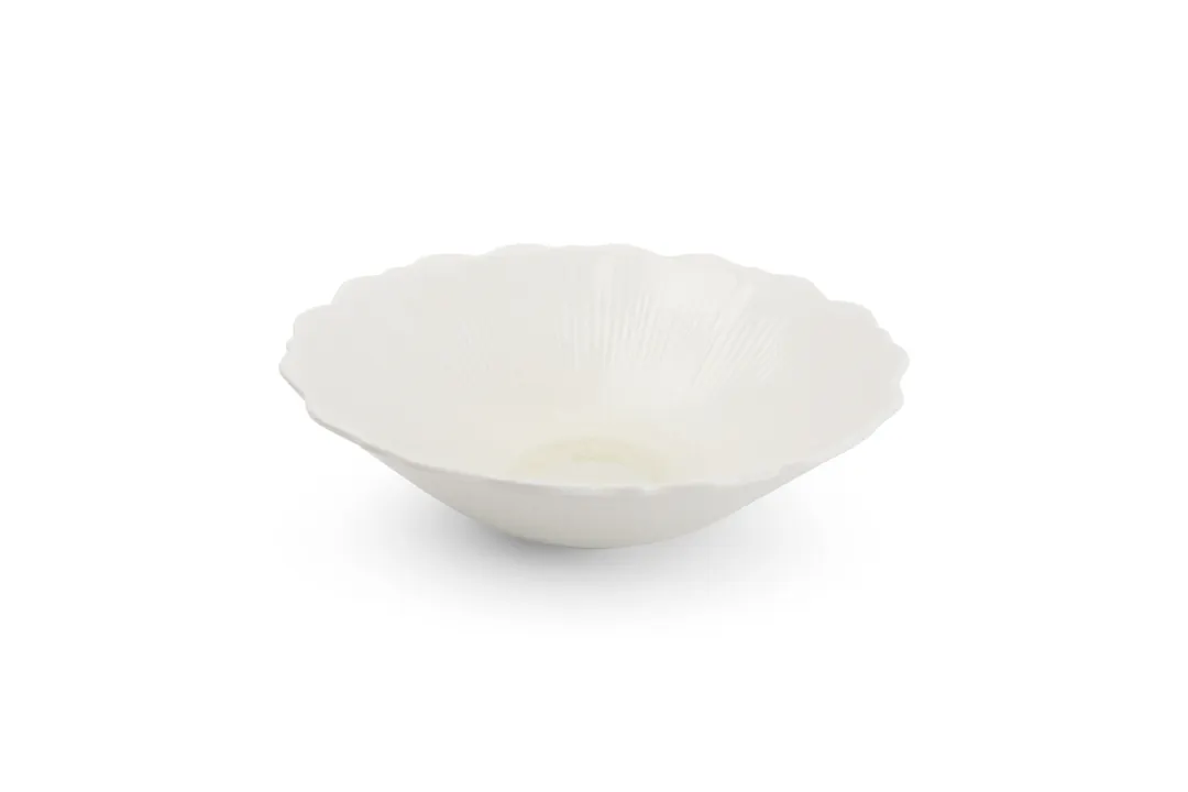 Chic 5315222 - Round White Porcelain Bowl, 8.07" Width, 27oz, Dishwasher, Microwave Oven Safe