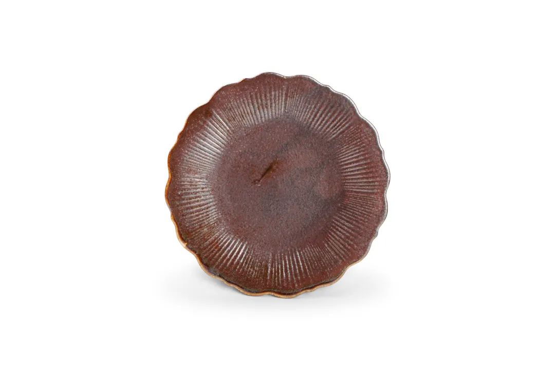 Chic 5315223 China Plate - 8.46" Round Bronze Porcelain Dinnerware, Dishwasher Microwave Oven Safe