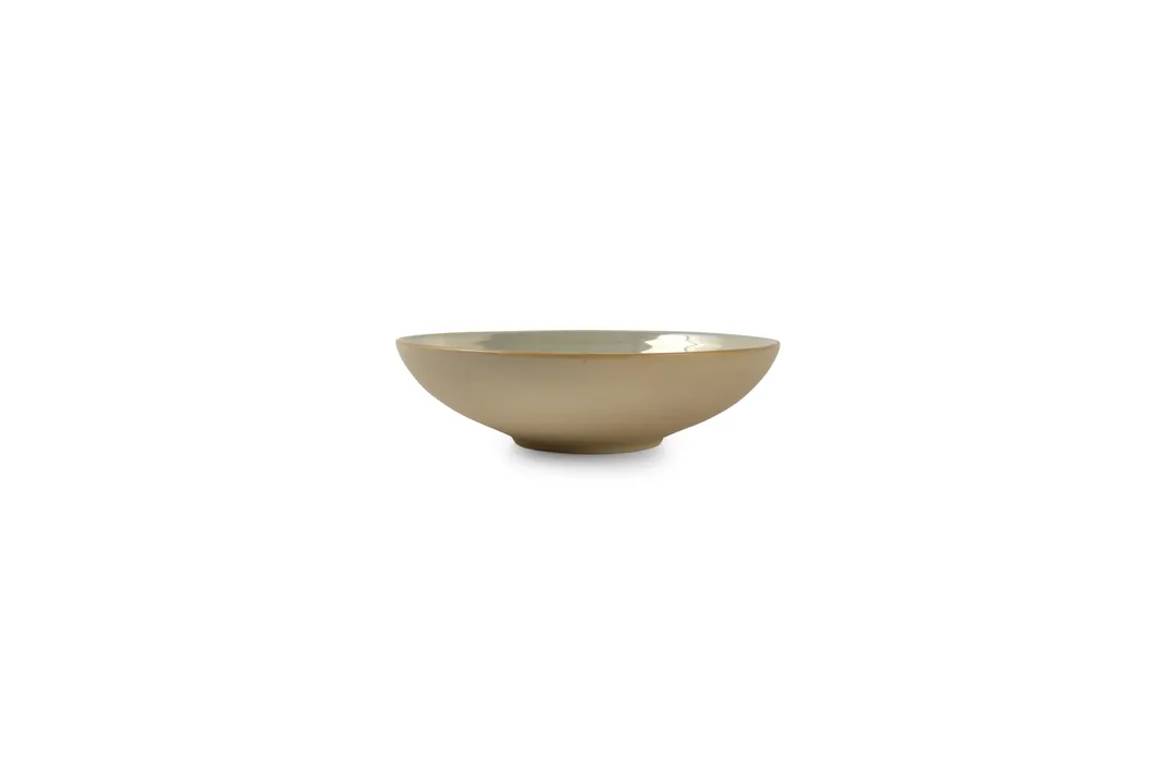 Chic 5315250 Ostra Tan Deep Rim Porcelain Plate, 7" Diameter, 18.6 oz, Dishwasher Oven Safe