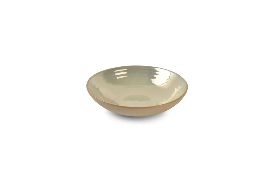 Chic 5315250 Ostra Tan Deep Rim Porcelain Plate, 7" Diameter, 18.6 oz, Dishwasher Oven Safe