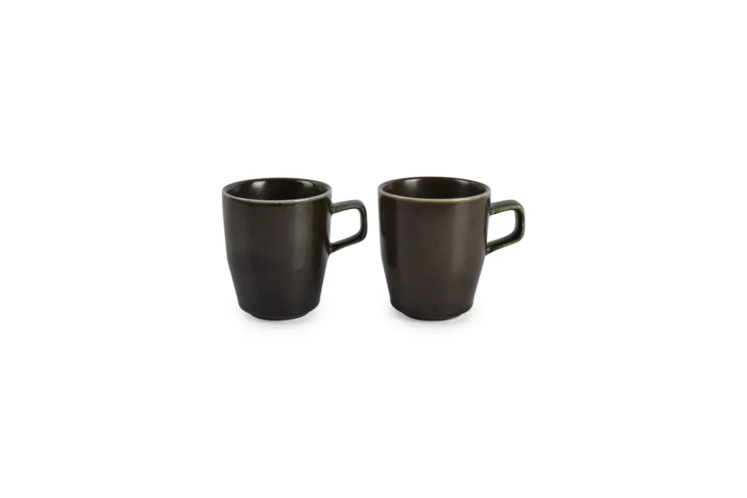 F2D 5315324 Mug - 4.13" Black Porcelain, 9.46oz Capacity, Dishwasher, Microwave & Oven Safe