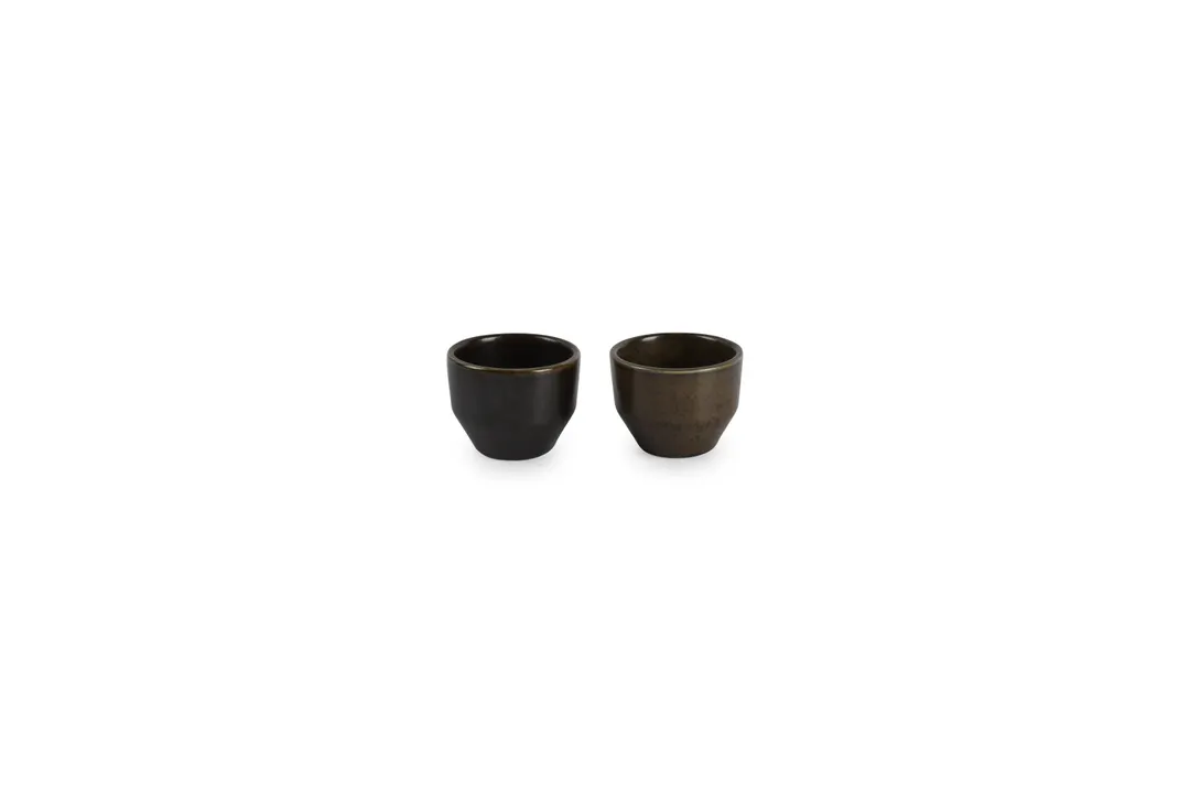 F2D 5315325 - Black Porcelain Round Bowl, 2" Diameter, 2.19 oz, Dishwasher Microwave Oven Safe