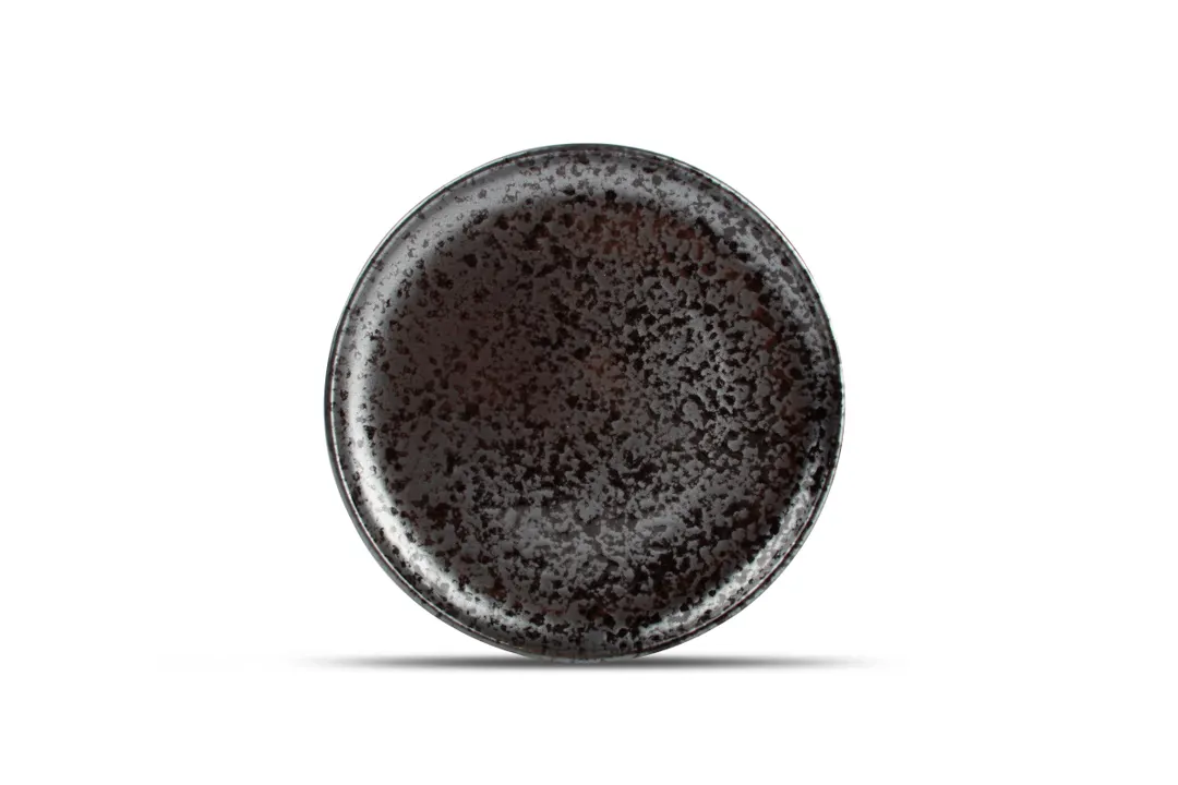 F2D 5315395 - Round Coupe Plate, 10.31" Black Porcelain Dinnerware, Dishwasher, Microwave & Oven Safe