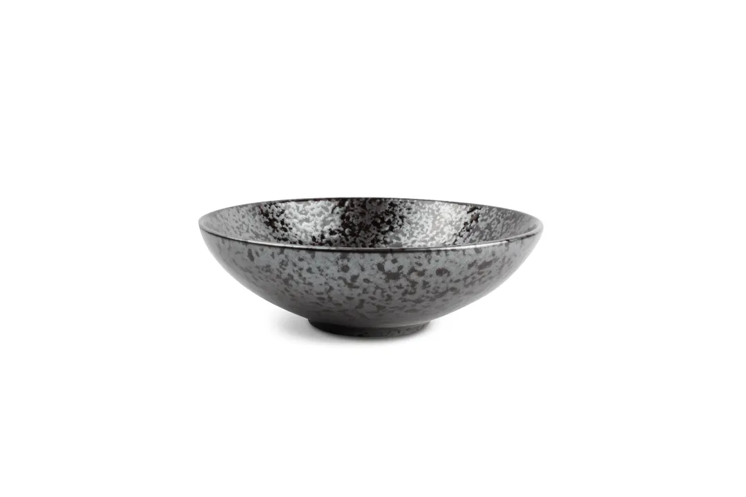 F2D 5315399 Black Oxido Porcelain Bowl, 9" Diameter, 45.9oz, Dishwasher, Microwave & Oven Safe
