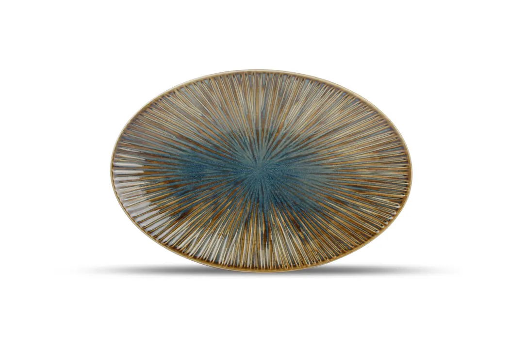 F2D 5315550 Halo China Platter, 6.7" x 10" Porcelain, Dishwasher Microwave Oven Safe - 1/Each