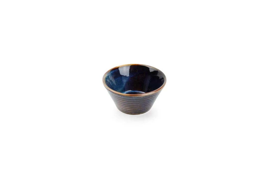 F2D 5315552 Round Porcelain Bowl, 3" (6.7 oz) Blue, Dishwasher, Microwave & Oven Safe