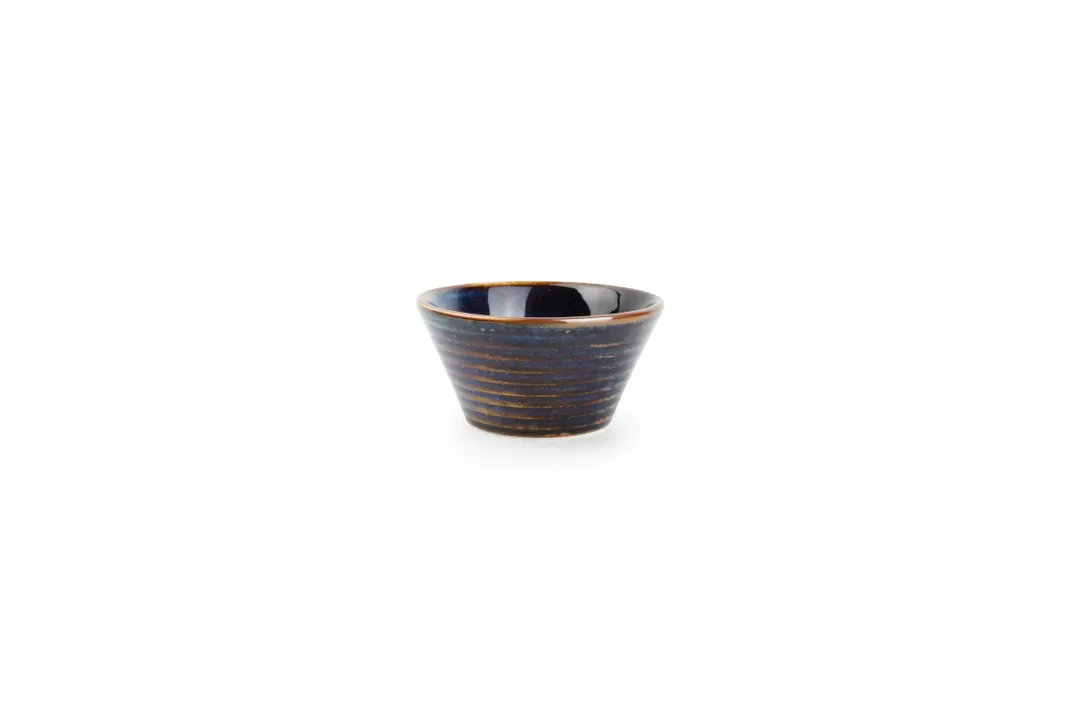 F2D 5315552 Round Porcelain Bowl, 3" (6.7 oz) Blue, Dishwasher, Microwave & Oven Safe
