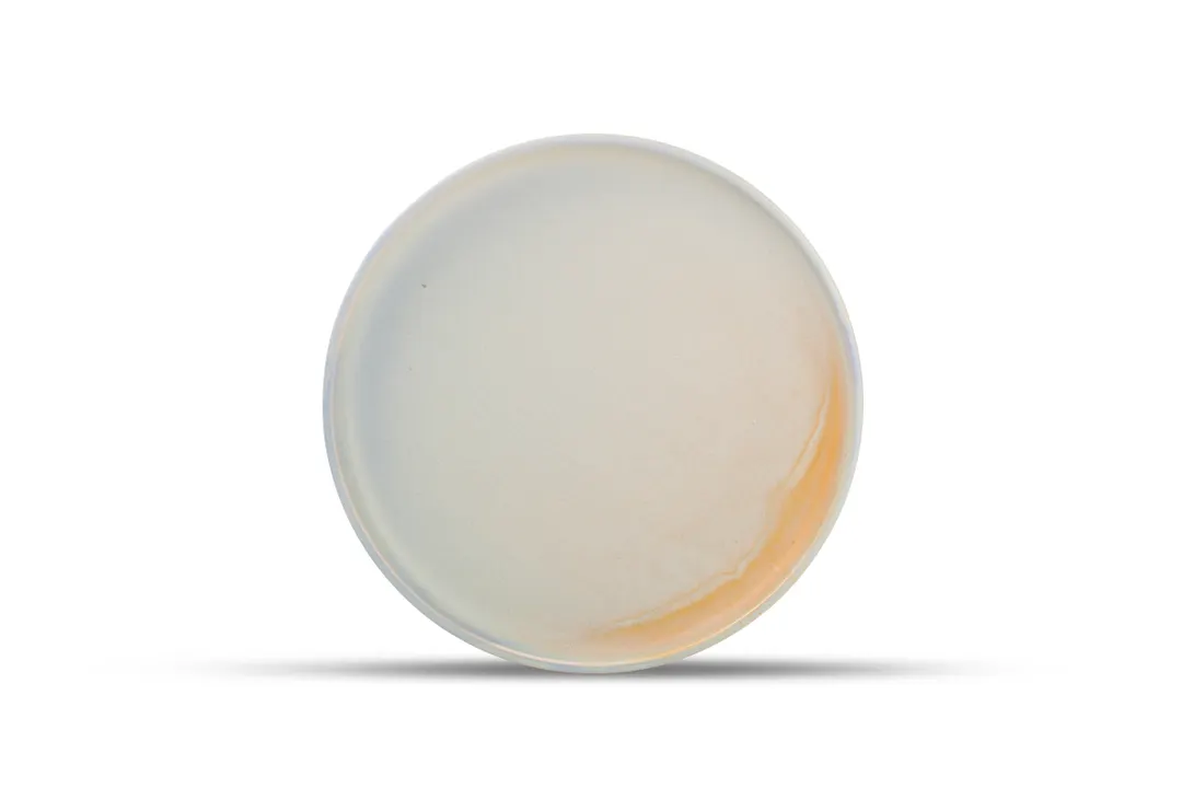 F2D 5315559 Volta Coupe Plate, 10.2" Round Porcelain Dinnerware, Lavender Coupe Rim - 1/Each