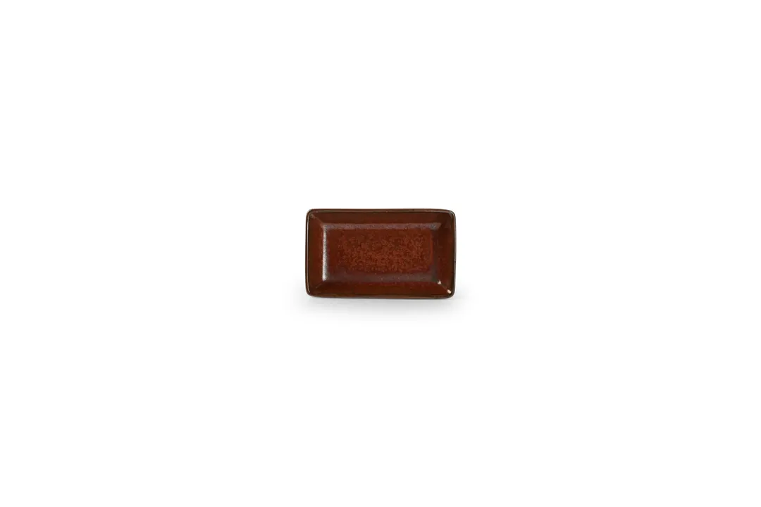 F2D 5315573 Red Porcelain Platter, 4.72" x 2.76" (Rectangular), Dishwasher, Microwave & Oven Safe