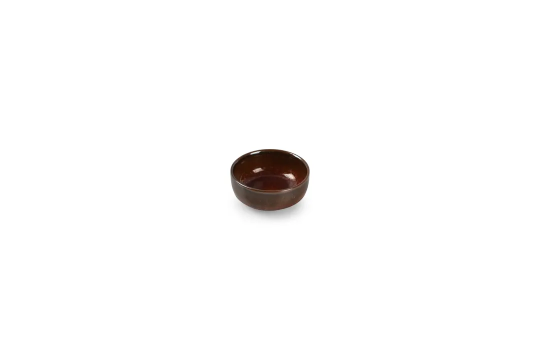F2D 5315577 Round Red Porcelain Bowl, 2" Diameter, 1 oz Capacity, Dishwasher, Microwave & Oven Safe