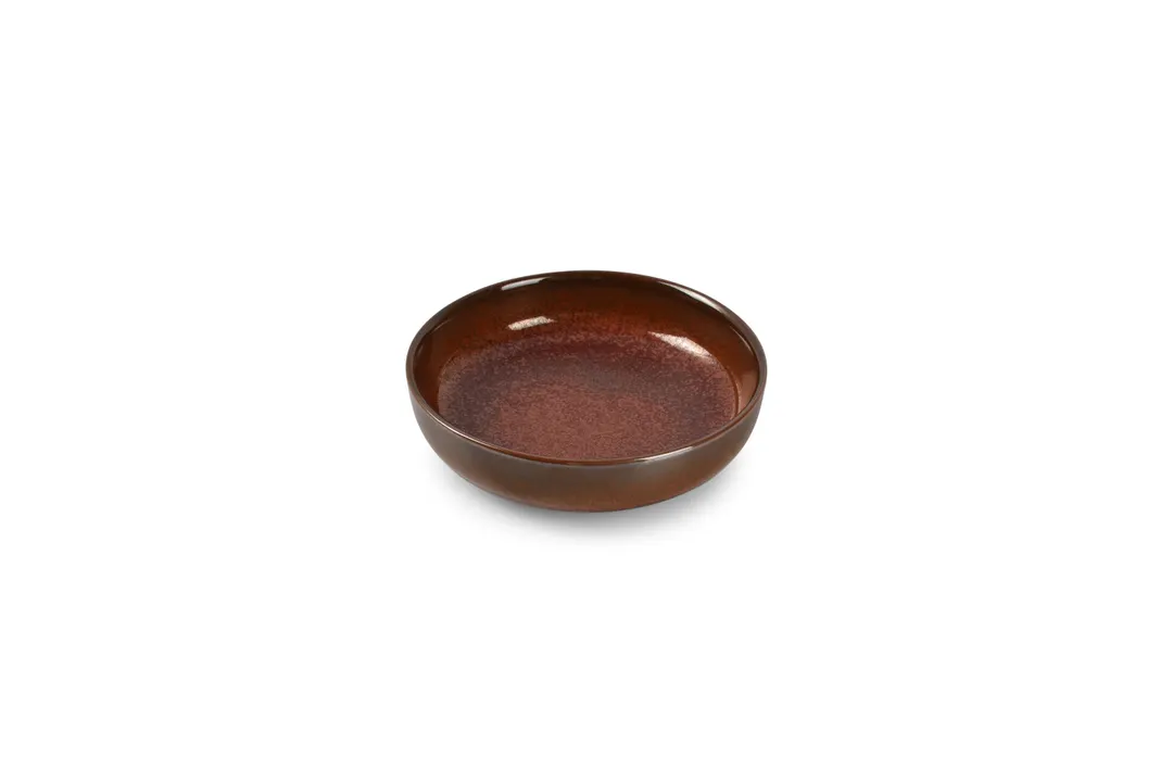 F2D 5315580 - Round Porcelain Bowl, 6" Diameter, 17 oz Capacity, Red, Dishwasher, Microwave & Oven Safe
