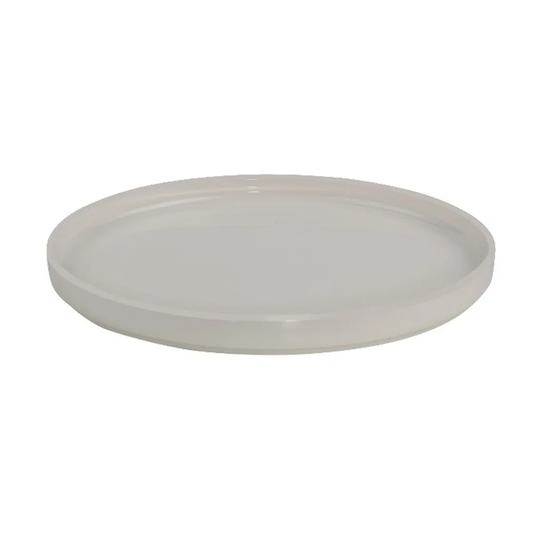 ID Fine 5315812 Round Fine China Plate, 6.33" Diameter, Dishwasher Safe, Foundation Stolt Finish
