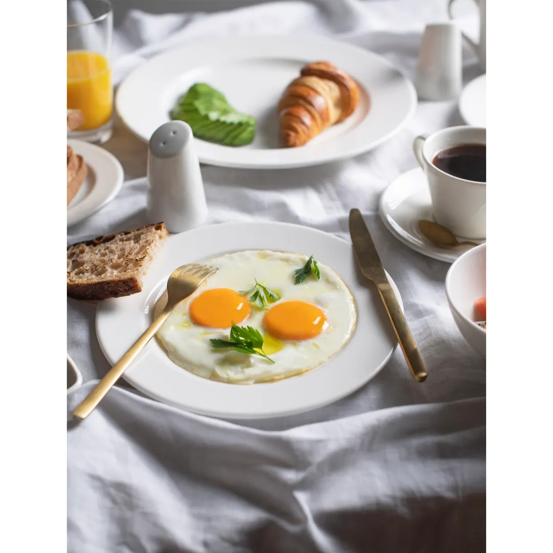 ID Fine 5315824 Round Fine China Plate, 6.8" Diameter, Dishwasher Safe, Foundation Frame Design