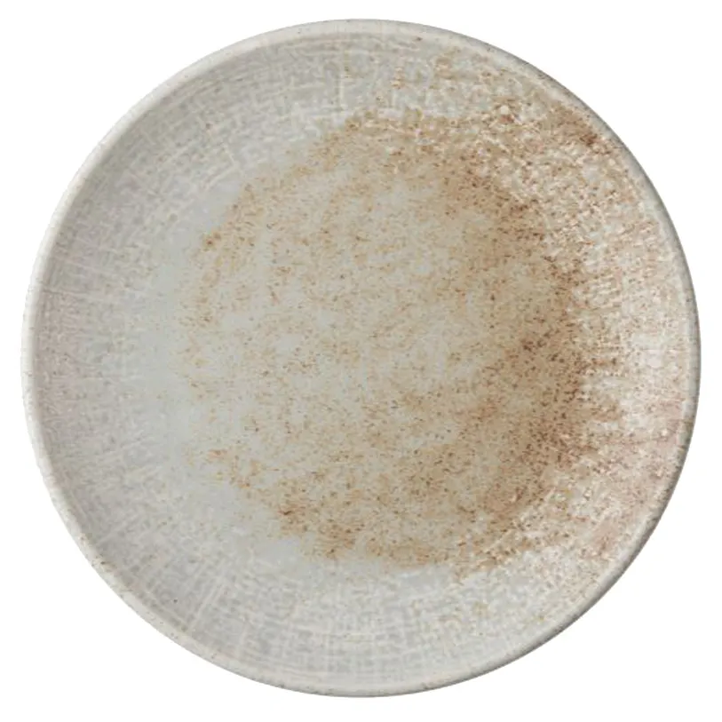 ID Fine 5315913 Round Coupe Rim Fine China Plate, 8.2" Diameter, Mellow Finish, Dishwasher Safe